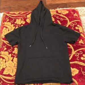Black T-shirt with hood